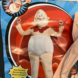 Captain Underpants kids costume, size medium (7-8). Mask has light scratches.